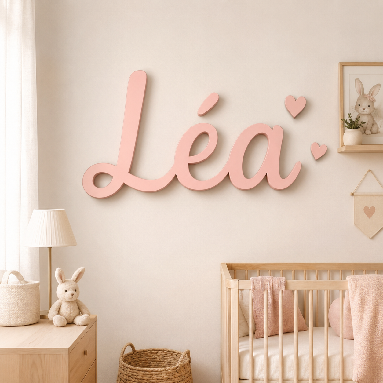 Aperçu Prénom mural personnalisé en impression 3D – Décoration chambre bébé & enfant