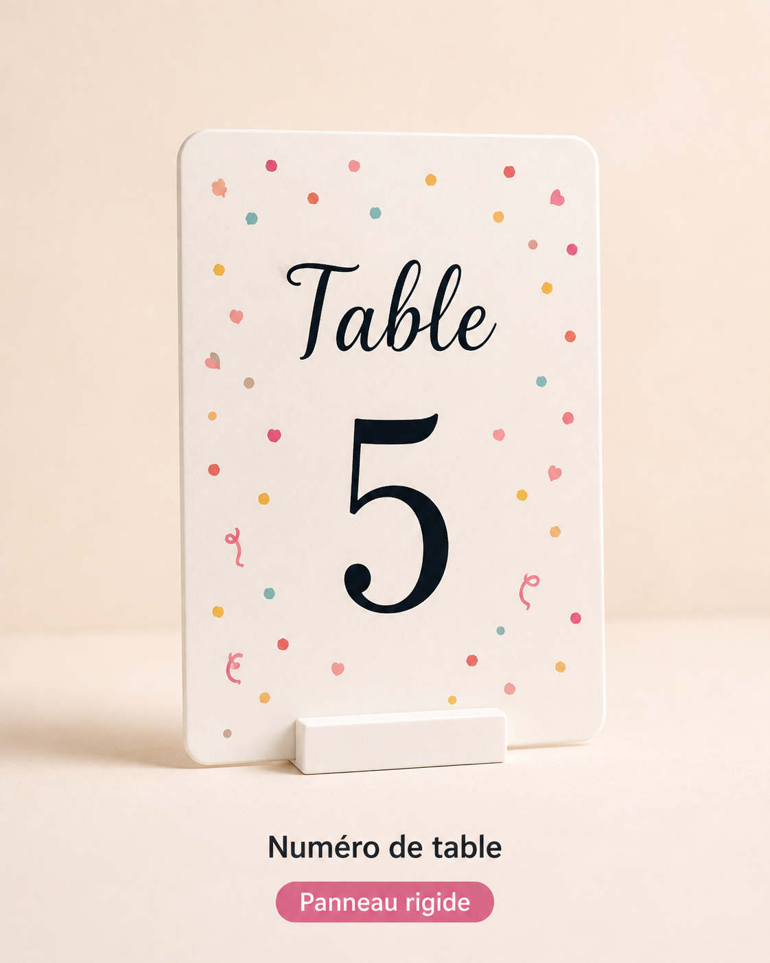 Aperçu Numéros de table personnalisés – Anniversaire, Baptême & Événements