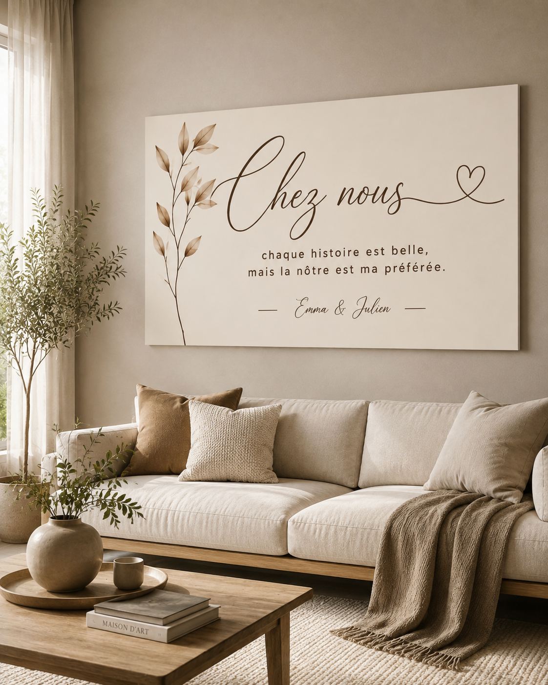 Produit personnalisé Panneau mural décoratif personnalisé – Maison & Intérieur