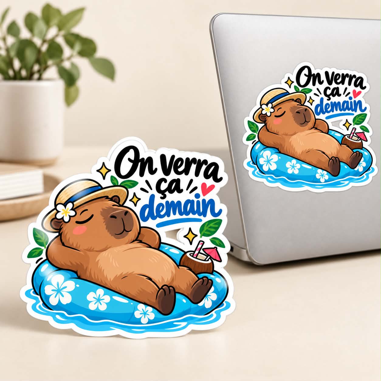 Aperçu Sticker humoristique – Collection Française - On verra ça demain